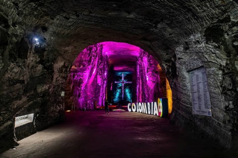 Salt cathedral of Zipaquira, Colombia, South America