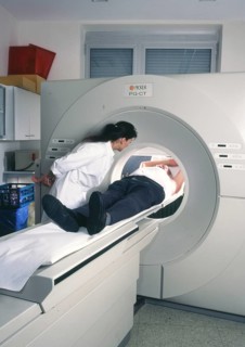 A computer tomograph (CT) is an imaging procedure in radiology, here on 21.11.1995 in Schwerte in a