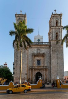 San Servacio Church built 1705, Valladolid, Yucatan, Mexico, Central America
