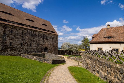 Stolpen Castle, which in its history was converted from a hilltop castle to a palace and later used