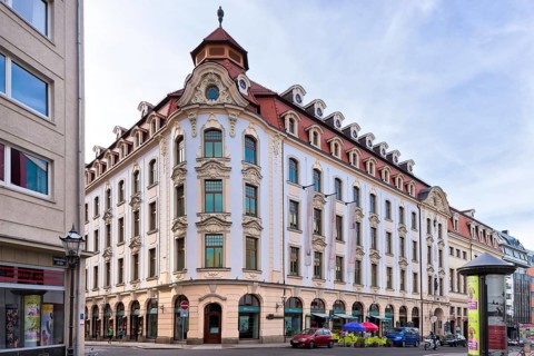 Leipzig Municipal Department Store, at Universitätsstrasse 16, a former trade fair building from