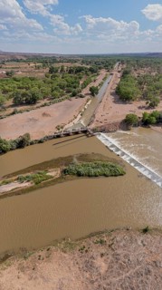 Algodones, New Mexico, The Angostura Diversion dam (right) sends water from the Rio Grande into