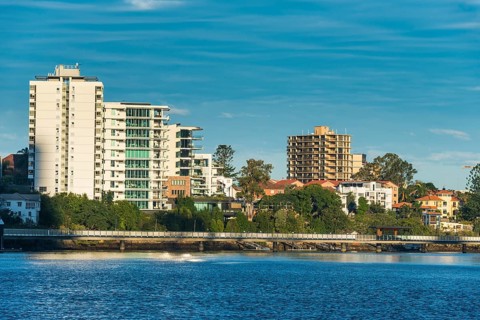 Gentrified houses in downtown Brisbane, Queensland, Australia, Oceania
