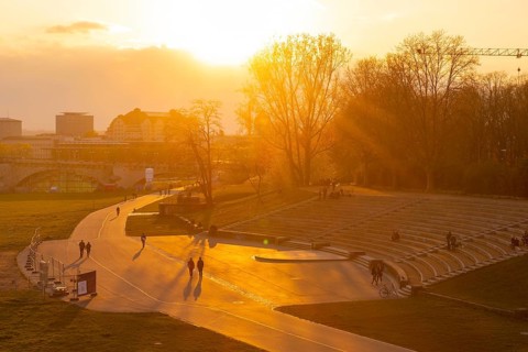 Königsufer in the evening light
