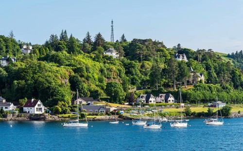 Oban Bay and Seafront, Oban, Argyll and Bute, Scotland, UK