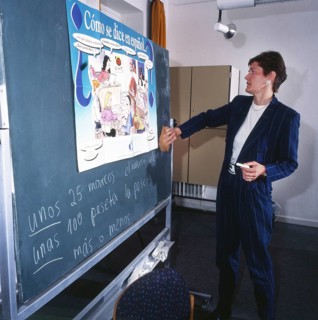 DEU, Germany: The historical slides from the times 80-90s events and persons from politics,