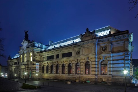 Brühl's Terrace is an architectural ensemble and a tourist attraction in Dresden. The outdoor area
