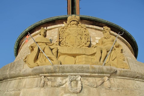 Coat of arms of Adam Friedrich von Seinsheim Prince-Bishop of Würzburg and Franconian patron saint