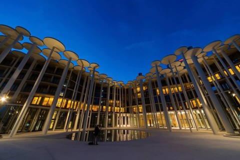 SAB Forum, designed by London-based architects ACME, 165 million euros. The Forum is a column