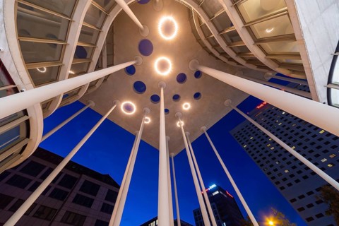 SAB Forum, designed by London-based architects ACME, 165 million euros. The Forum is a column