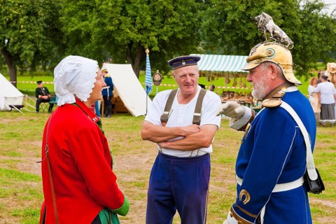 Hussar bivouac in Höfgen near Grimma