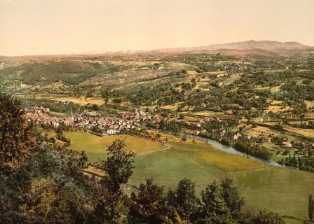 Bort and Mont Dore, Auvergne Mountains, France, c. 1890, Historic, digitally enhanced reproduction
