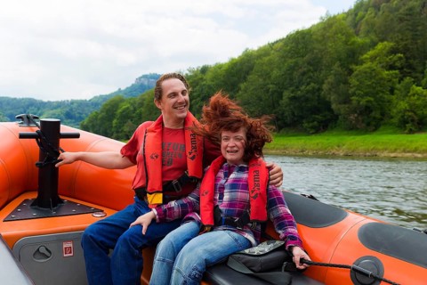 Boat trip on the Elbe near Königstein
