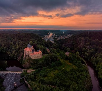 Kriebstein Castle is a castle founded in the 14th century in the municipality of Kriebstein of the