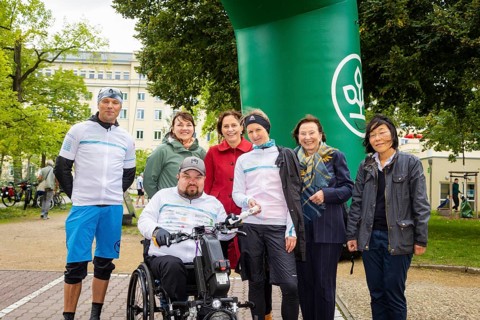 Prominent guests at the Active for Rare Diseases fundraising run