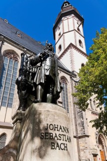 Leipzig New Bach Monument The New Bach Monument in Leipzig is located in St Thomas' Churchyard to