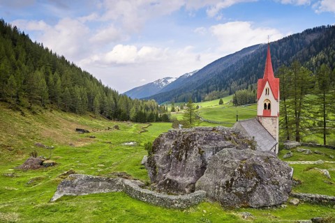 Holy Spirit Chapel, Krimml Tauern, Zillertal Alps, Kasern, Ahrnthal, Bolzano South Tyrol