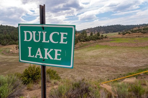 Dulce, New Mexico, Dulce Lake on the Jicarilla Apache Nation in northern New Mexico is dry due to