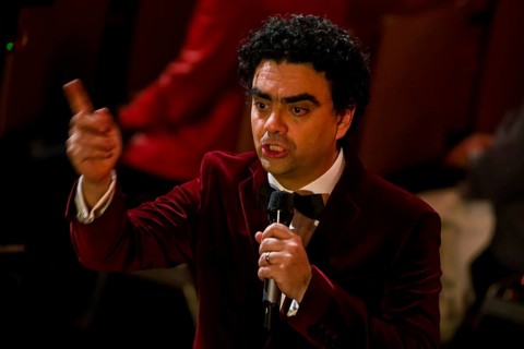 Christmas with us with Kim Fisher, dress rehearsal, Rolando Villazon