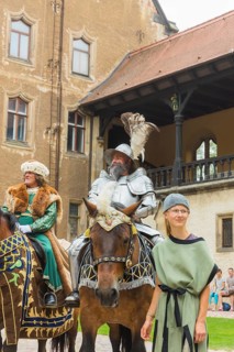 Family festival at Albrechtsburg Meissen on the occasion of the premiere of the Histopads. The