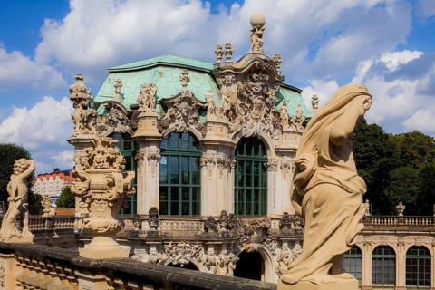 The Zwinger in Dresden is one of the most famous baroque buildings in Germany and houses museums of