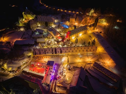 Christmas market at Königstein Fortress in Saxon Switzerland