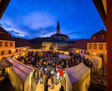 Christmas market at Weesenstein Castle