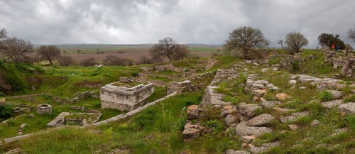 The Altar Square in the Ancient Site of Troy, Troy, Truva, Canakkale, Marmara, Western Turkey,