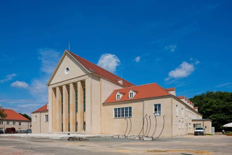 The Hellerau Festival Theatre was built in 1911 in the style of reform architecture in the garden
