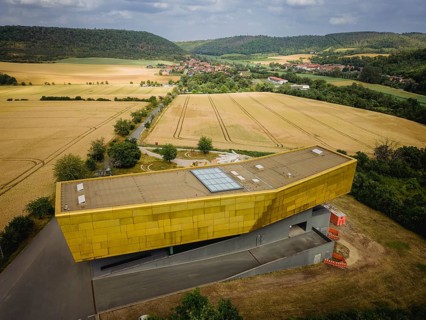Striking modern visitor centre with astronomical exhibitions on the Bronze Age and digital