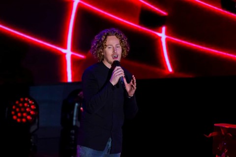 Christmas with us with Kim Fisher, dress rehearsal, Michael Schulte