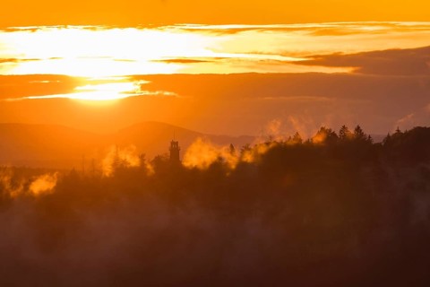 Pfaffenstein in the mist