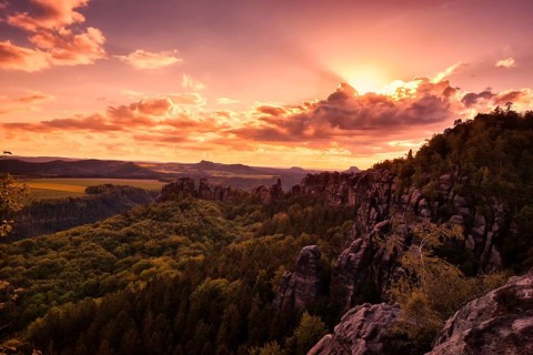 Schrammsteine in Saxon Switzerland