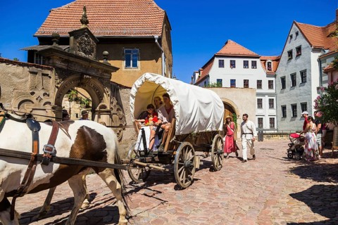 Settlers' procession at Albrechtsburg Castle