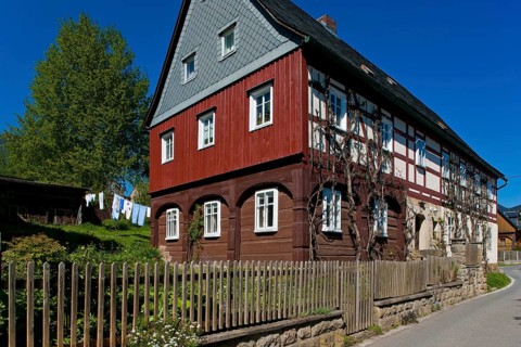 Hinterhermsdorf is a district of the town of Sebnitz in the Sächsische Schweiz-Osterzgebirge