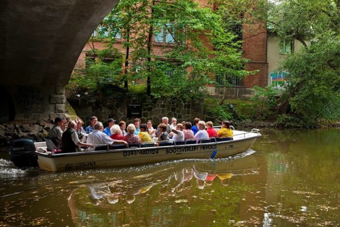 Leipzig, water hiking on the Karl Heine Canal