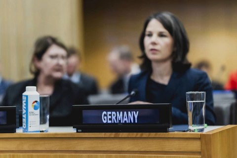 In Defence of the UN Charter' in New York City, 17.07.2023. Annalena Bärbock travels to New York to