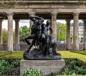Centaur with Nymph, bronze sculpture by Begas, Museum Island Berlin, Germany, Europe