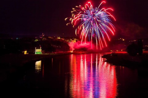 Fireworks at the Dresden Castle Night