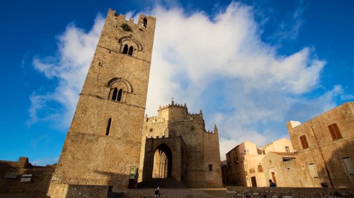 Torre di re Federico, Campanile del Real Duoma, Norman Dome, Super Wide Angle, Erice, Trapani
