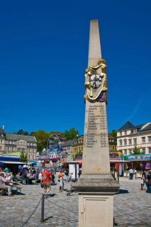 Sebnitz, town festival on the market square