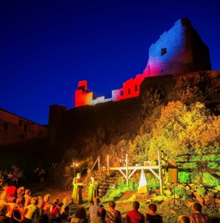 Frauenstein, music, light and stones
