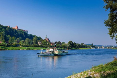 Elbe steamer Pirna in front of Pirna Pirna is a large district town and the administrative centre