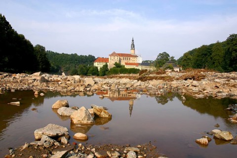 Weesenstein after the flood in 2002