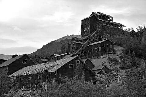 Historic Kennecott Copper Mine in the Wrangell, St. Elias National Park, Alaska, USA, North America