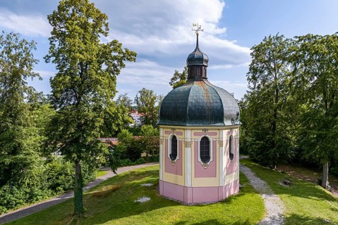 Josefskapelle, baroque chapel from 1629, octagonal dome, architectural monument, Sigmaringen,