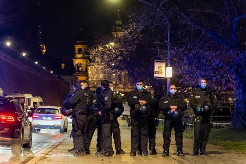 Corona deniers wanted to organise a demonstration in Dresden, which was banned by the city of