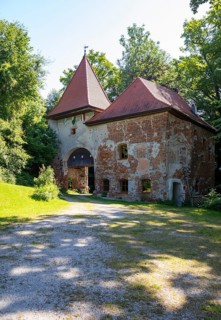 Gate tower, Frauenstein Castle, Mining, Innviertel, Upper Austria, Austria, Europe
