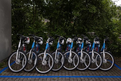 Bicycles for hire, rental bikes, e-bikes of the bicycle and pedelec rental system RegioRadStuttgart