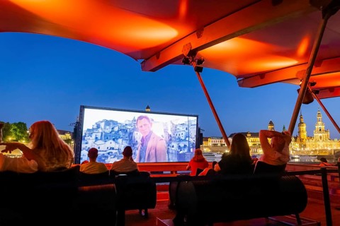 The Film Nights on the banks of the Elbe are Germany's largest open-air cinema festival. They have